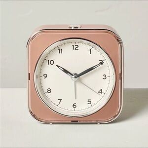 Vintage Style Analog Alarm Clock Blush - Hearth & Hand™ with Magnolia